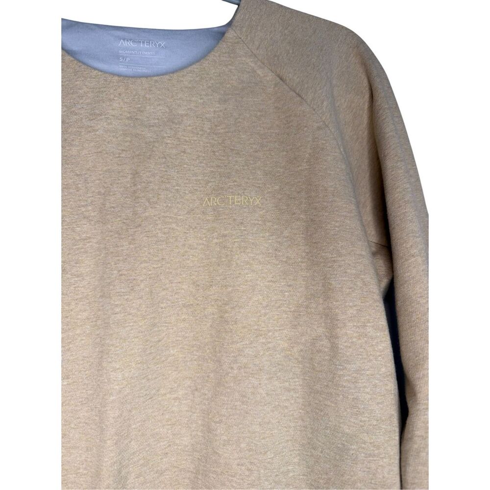 Arc’teryx Momenta Centre Crewneck Sweater Tan Size Small - Picture 4 of 6